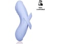 SVAKOM prstni vibrator Echo 2, z aplikacijo in gretjem, modra, 9,2 cm