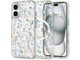 ONASI ovitek za silikonski Aurora Flower MagSafe iPhone 16e/iPhone 17e, prozoren