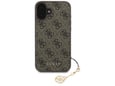 GUESS ovitek za silikonski iPhone 16e/iPhone 17e, rjav