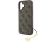 GUESS ovitek za silikonski iPhone 16e/iPhone 17e, rjav