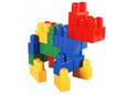 DOHANY 698 Blocks zelen tovornjak - kiper s 24 maxi kockami za otroke