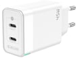 Jellico adapter C106 hišni polnilec GaN QC / PD 45W vhod 2x Type C - Original (EU Blister) - bel