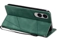 CHAMELEON preklopna torbica za Samsung Galaxy S25 Edge, zelena, WLGO-Lines