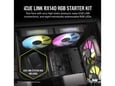 CORSAIR ventilatorji z kontrolerjem RX iCUE Link RX140 RGB, 140mm, RGB, črna, 2 kos