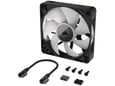 CORSAIR ventilator RX120 RGB, 120mm, RGB, črna