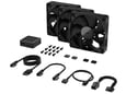 CORSAIR ventilatorji z kontrolerjem iCUE Link RX120, 120mm, črna, 3 kos