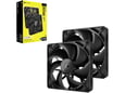 CORSAIR ventilatorji z kontrolerjem iCUE Link RX140, 140mm, črna, 2 kos