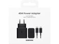Samsung Original Samsung hišni polnilec - 45W (PPS in PD 3.0), USB-C izhod - EP-T4511XBEGEU - črn