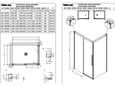 KOLPA-SAN kotna tuš kabina Libra 140X90-R B/1, 518500