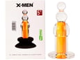XMEN vibracijski analni čep X-men Orange Clear, silikon