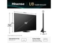 HISENSE televizor 85U8Q, Mini LED, 4K UHD, VIDAA, 215 cm