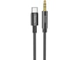 HOCO AUX kabel UPA19 iz Type C na 3.5 mm (1m) črn