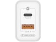 Jellico C107 hišni polnilec GaN QC / PD 45W vhod USB A in Type C - Original (EU Blister) - bel