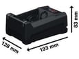 BOSCH hitri polnilnik GAL 12V/18V-80 10,8–18V 8A, 1600A037CH