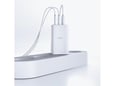 ALLITY polnilec ATC-01 GaN, 65W, 2x USB Type-C, 1x USB Type-A, bela