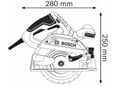 BOSCH PROFESSIONAL ročna krožna žaga GKS 165, 0601676100