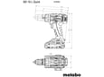 METABO akumulatorski vrtalni vijačnik BS 18 L Quick, 18 V, 614052500