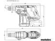 METABO akumulatorsko kombinirano udarno kladivo KH 18 LTX BL24, 601713860