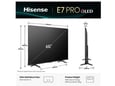 HISENSE televizor 65E7Q PRO, QLED, 4K UHD, Vidaa, 164 cm