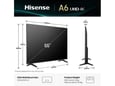 HISENSE televizor 55A6Q, LED, 4K UHD, VIDAA, 139 cm