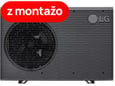 LG toplotna črpalka zrak/voda z montažo Therma V Monoblok R32 S II HM143MRS.UB40, 14 kW