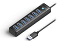 ORICO USB hub s 7 vhodi, usb 3.0, 1m PW7U-U3, črna