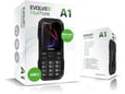 Evolveo GSM aparat MaxPhone A1 Dual SIM - črne barve