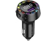 Jellico FM21 bluetooth prostoročna naprava FM Transmiter + avtopolnilec USB A in USB-C 30W