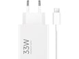 XIAOMI hišni polnilec MDY-16- EF USB A 33W s kablom Type C 3A - bel (EuBlister)