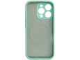ONASI silikonski ovitek Mat Liquid z MagSafe za iPhone 16 Pro Max, mint