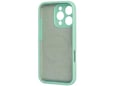 ONASI silikonski ovitek Mat Liquid z MagSafe za iPhone 16 Pro Max, mint