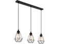 Globo-Lighting viseča svetilka ZACHARY 3xE27 črna