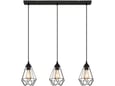 Globo-Lighting viseča svetilka ZACHARY 3xE27 črna
