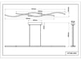 Globo-Lighting viseča LED svetilka BOYD 30W 3000K