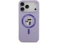 KARL LAGERFELD ovitek MagSafe za iPhone 17 Pro Max, vijolična, KLHMP17XSCMKCRHU