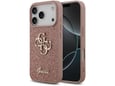GUESS silikonski ovitek za iPhone 17 Pro, roza, GUHCP17LHG4SGP