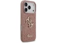 GUESS silikonski ovitek za iPhone 17 Pro, roza, GUHCP17LHG4SGP