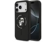 KARL LAGERFELD ovitek MagSafe za iPhone 17 Pro, črna, KLHMP17LSCMKCRHK