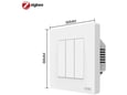 MOES brezžično stikalo Star Ring Zigbee Push Button Switch, trojno, zigbee, bela