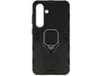 ONASI silikonski ovitek Armor Ring za Samsung Galaxy S24 5G, črna