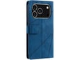 CHAMELEON preklopna torbica za Apple iPhone 17 Pro, modra, WLGO-Lines