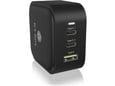 ICYBOX polnilec IB-PS1030-PD 3-portni USB-C/A 65W GaN