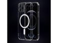 ONASI silikonski ovitek Antishock MagSafe za iPhone 17 Pro Max, prozorna