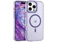 CHAMELEON ovitek za gumiran TPU Magnetic Sparkle Apple iPhone 15 Pro Max, vijoličen