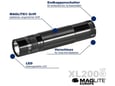 MAGLITE ročna baterijska svetilka XL200, 230 lm, črna