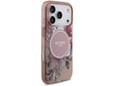 GUESS ovitek MagSafe Flowers za iPhone 17 Pro Max, rožnata, GUHMP17XHFWBRCESP
