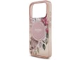GUESS ovitek Flowers za iPhone 17 Pro, roza, GUHMP17LHFWBRCESP