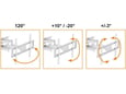 MYWALL stenski nosilec za TV HF 20WL, 94-177 cm, do 50 kg