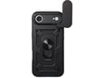 ONASI silikonski ovitek Armor Ring za iPhone 17 Air, črna
