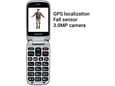 EVOLVEO preklopni telefon EasyPhone FS EP-771, rdeča